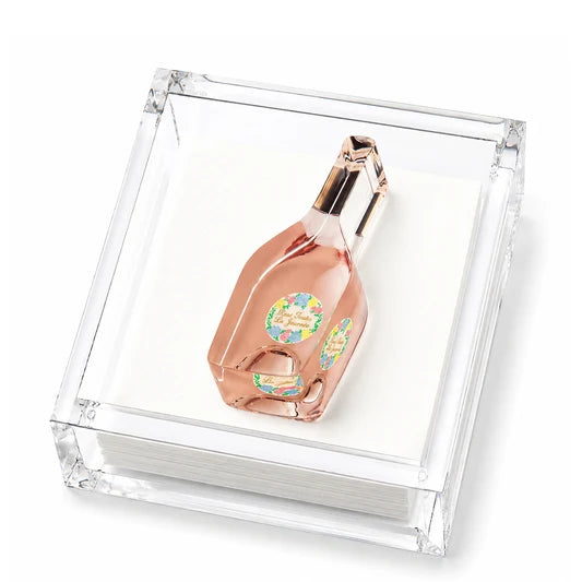 French Rose Acrylic Napkin Weight