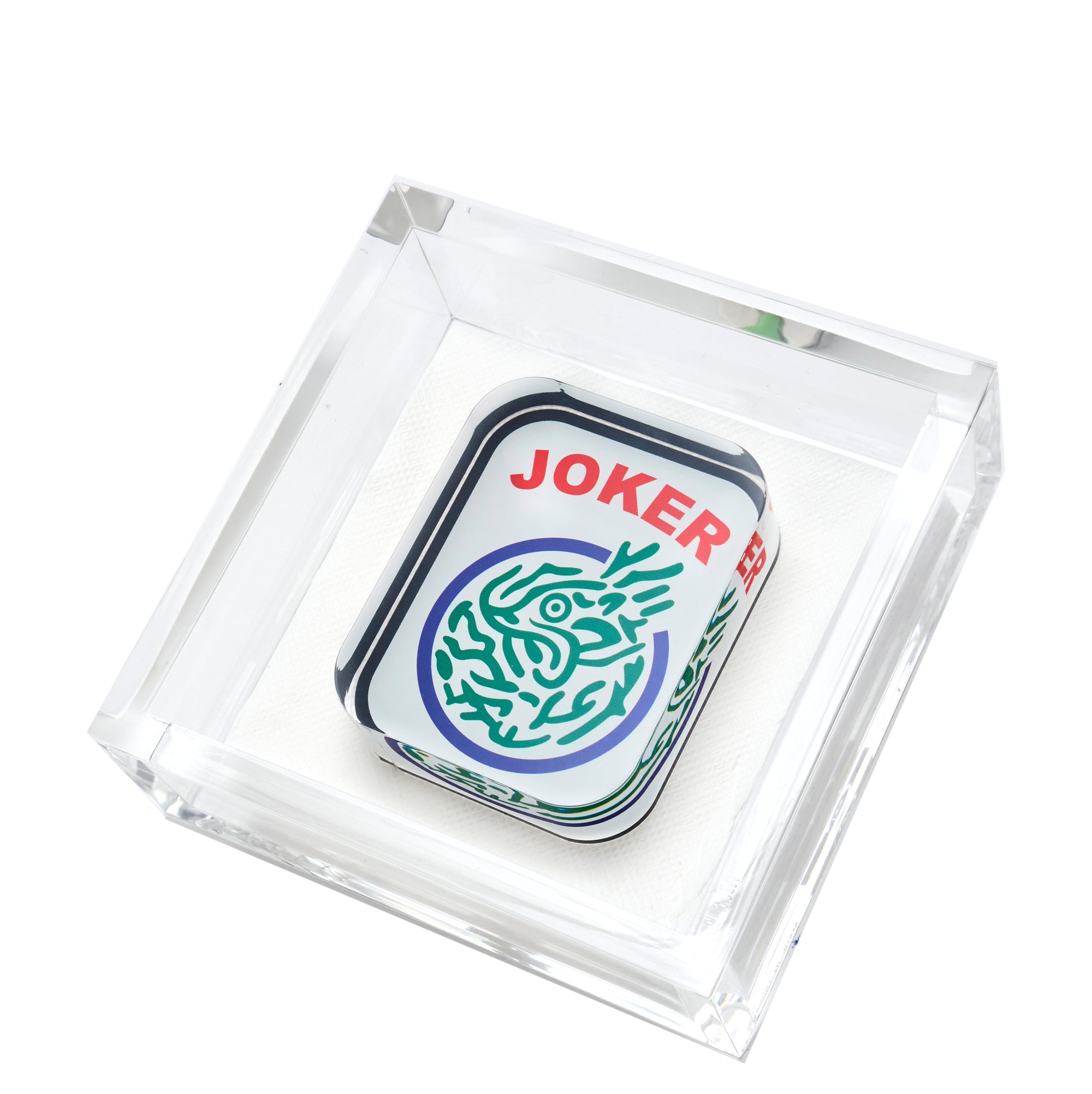 COCKTAIL NAPKIN HOLDER - MAHJONG JOKER