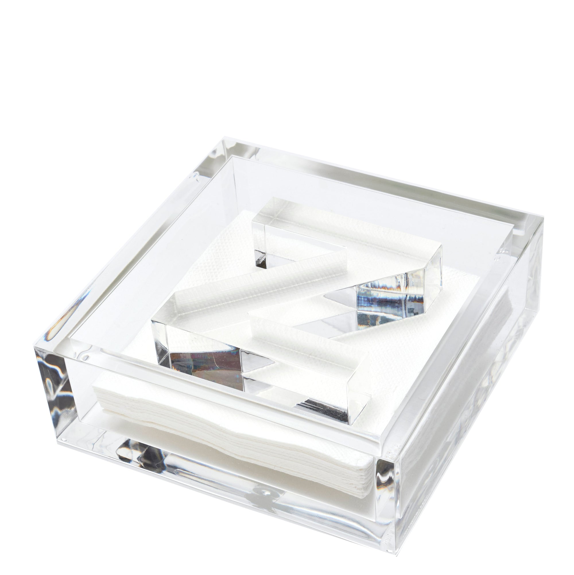 INITIAL COCKTAIL NAPKIN HOLDER