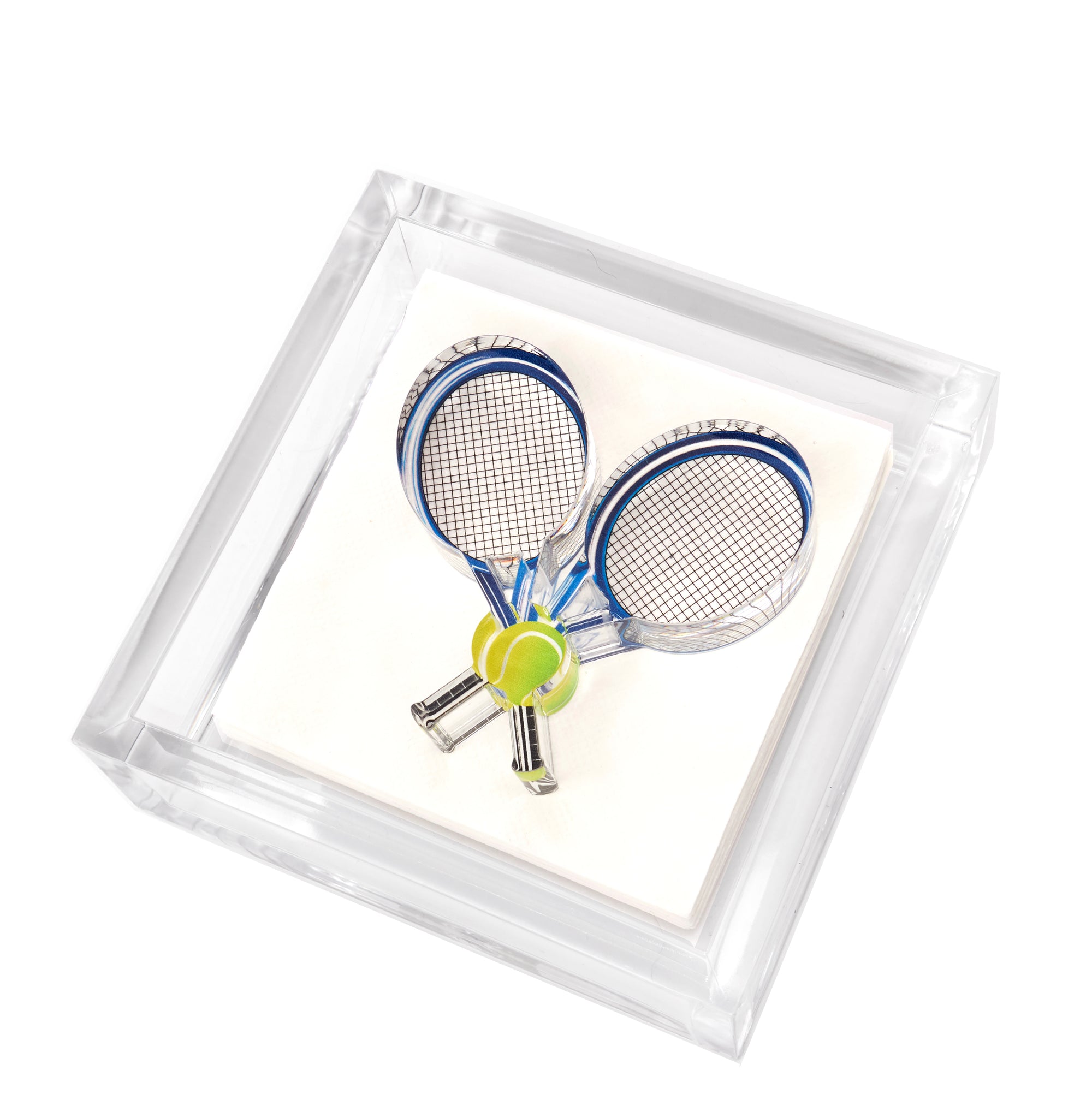 COCKTAIL NAPKIN HOLDER - TENNIS RACQUETS