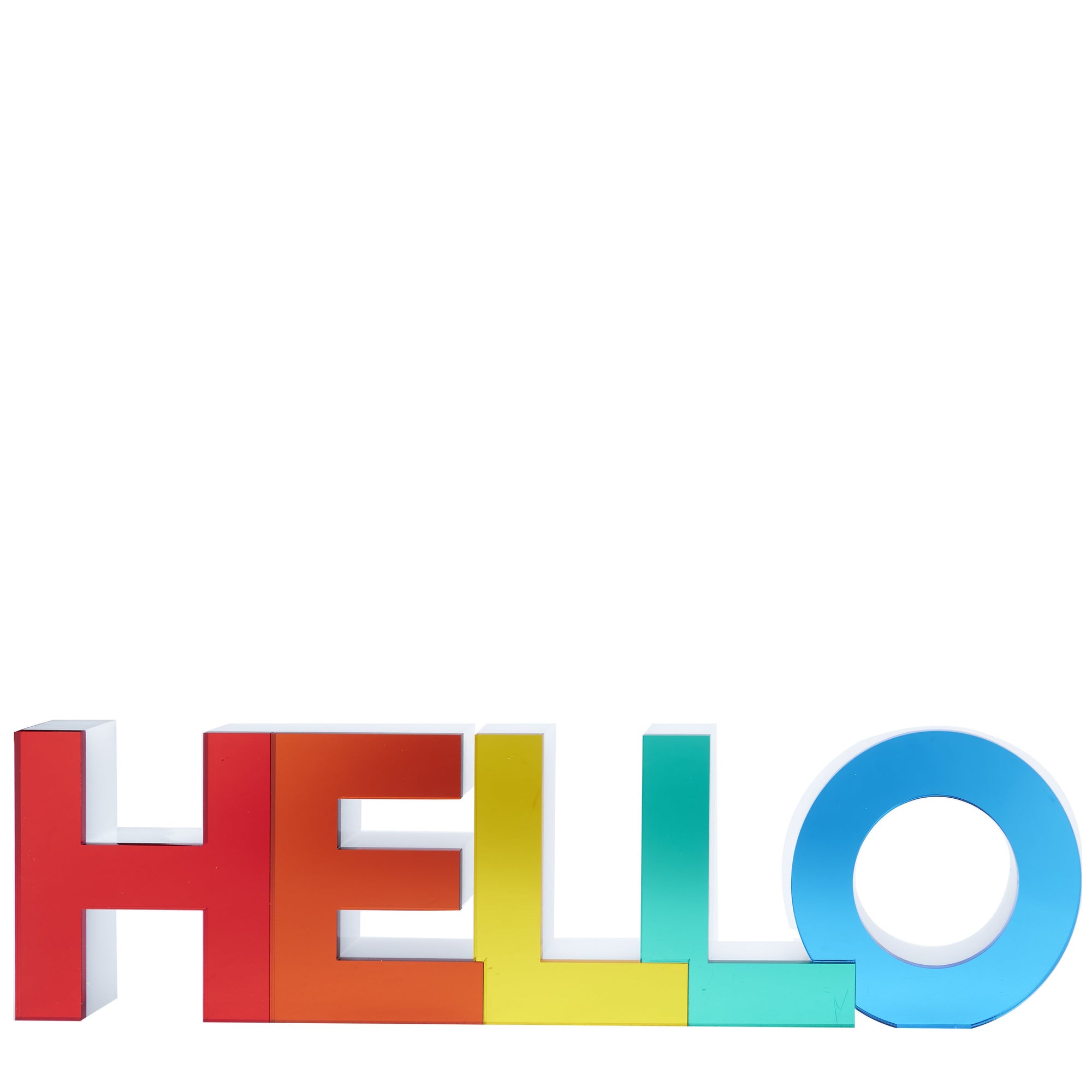 STAND ALONE - HELLO (MIRRORED RAINBOW COLORS)