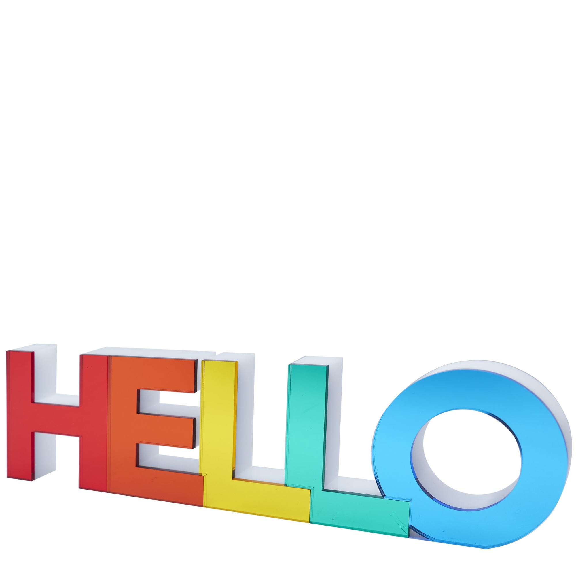 STAND ALONE - HELLO (MIRRORED RAINBOW COLORS)