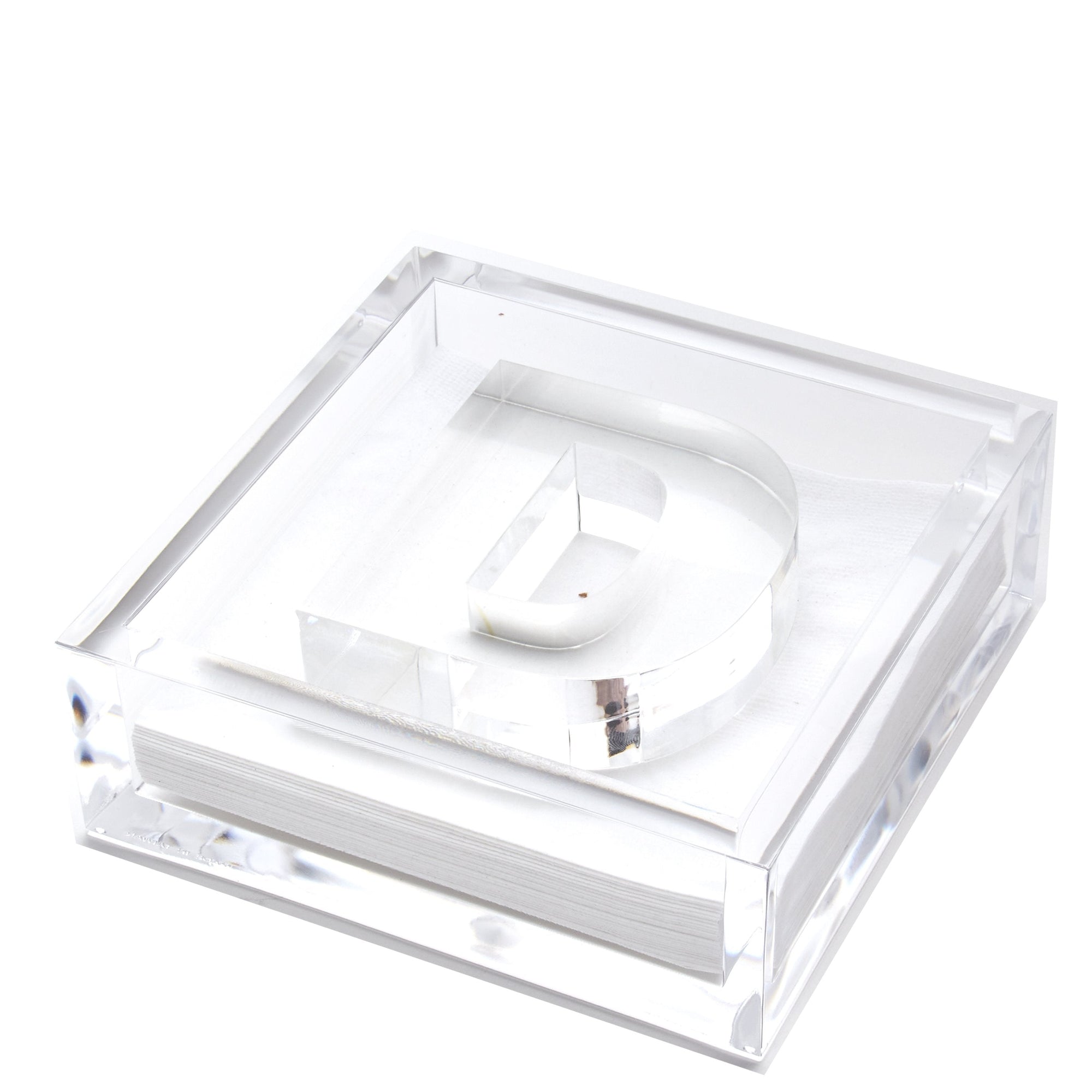 INITIAL COCKTAIL NAPKIN HOLDER