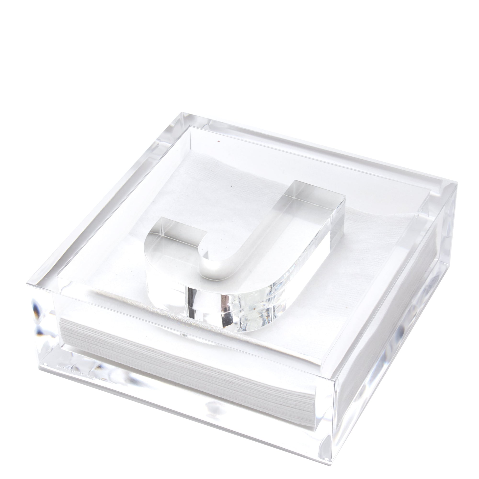 INITIAL COCKTAIL NAPKIN HOLDER