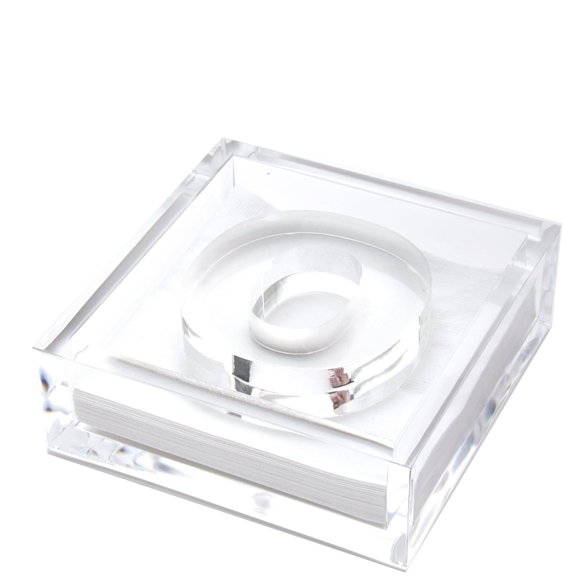 INITIAL COCKTAIL NAPKIN HOLDER