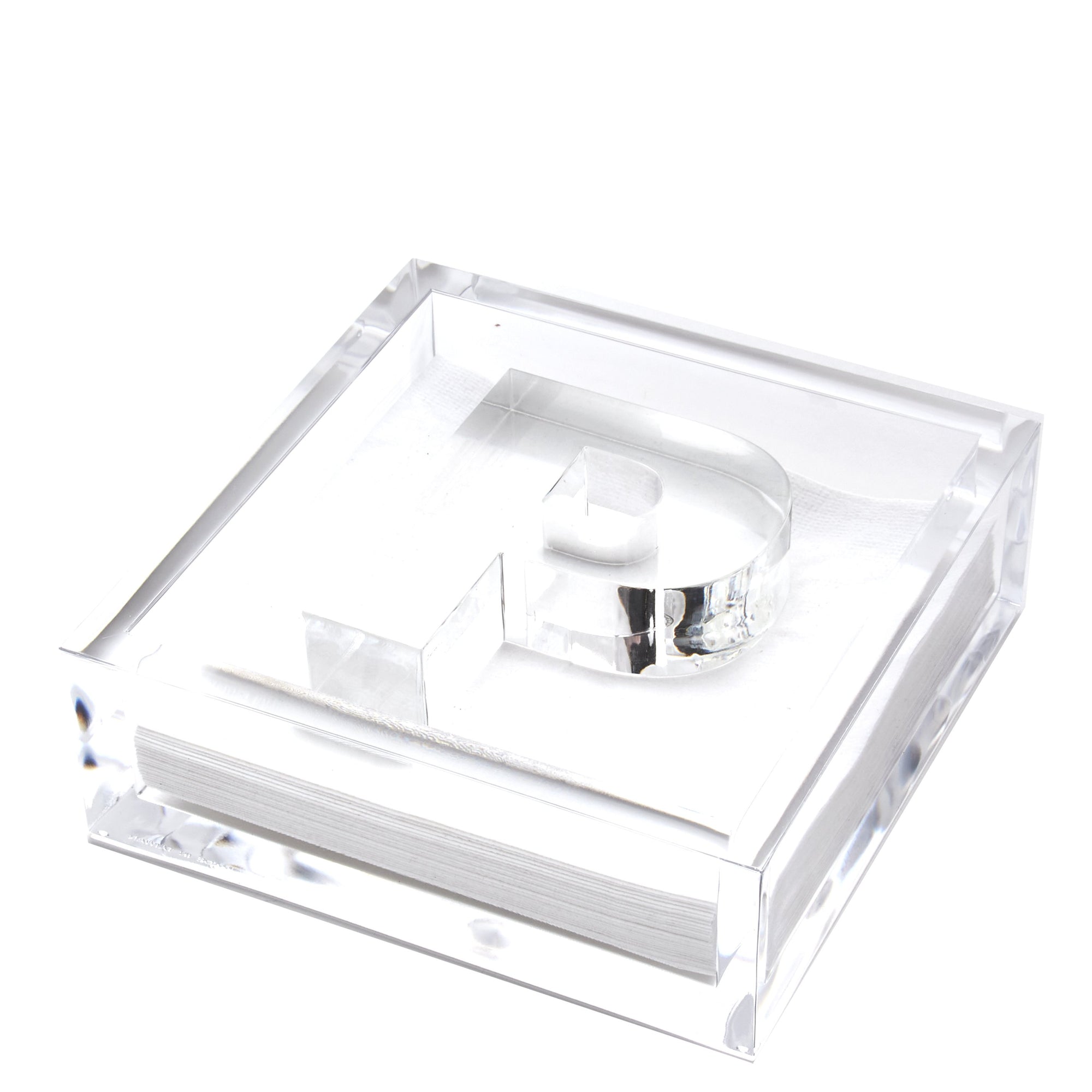 INITIAL COCKTAIL NAPKIN HOLDER