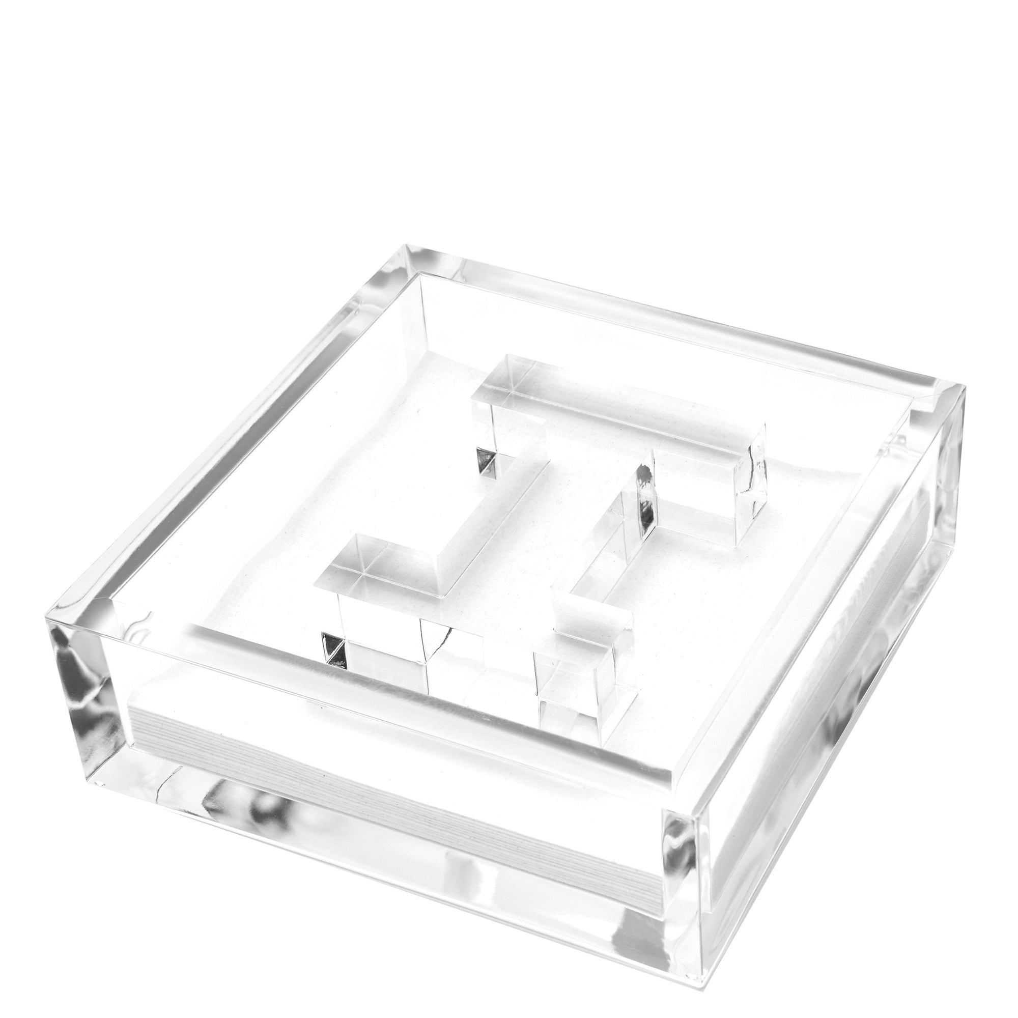 INITIAL COCKTAIL NAPKIN HOLDER