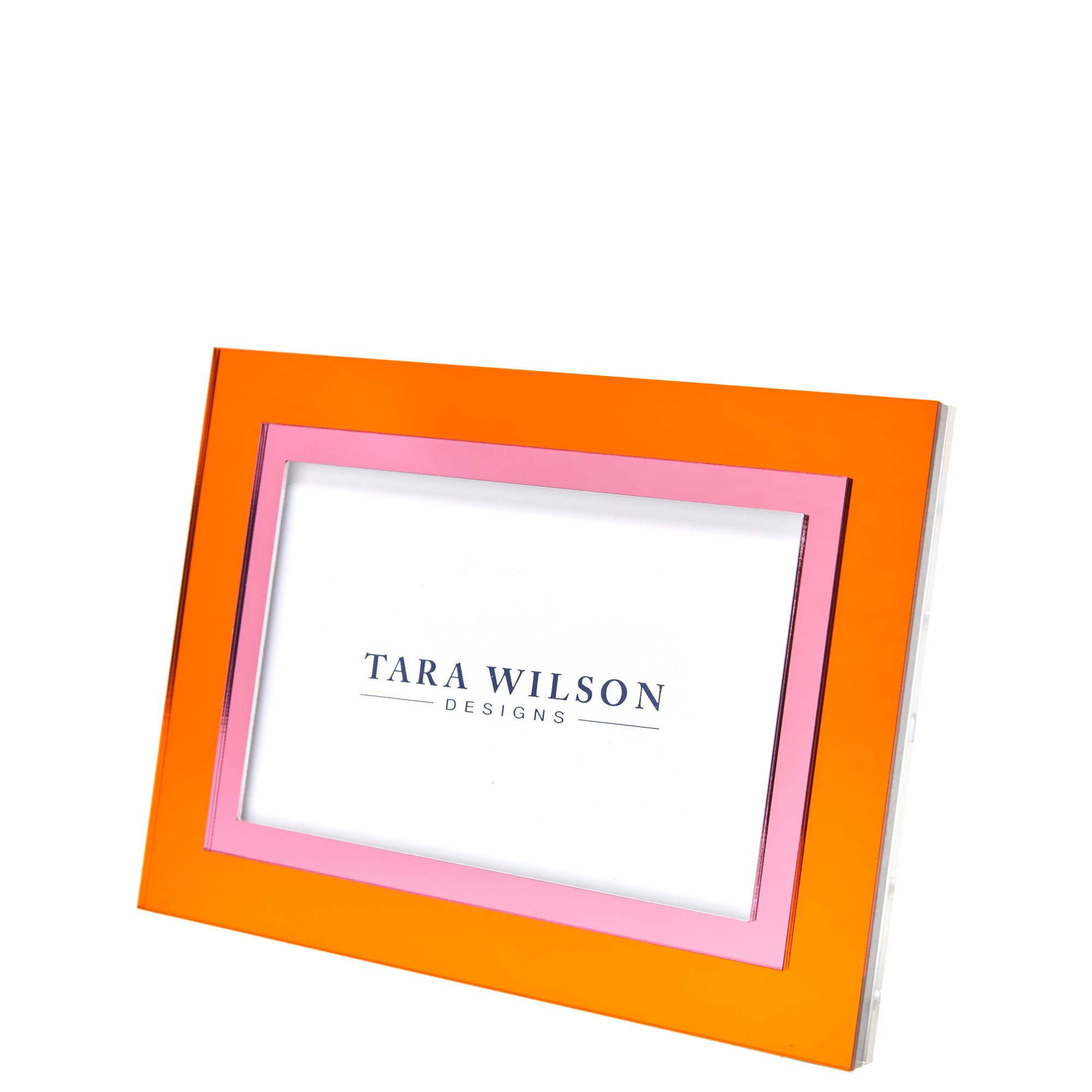 INLAID FRAME - ORANGE & PINK