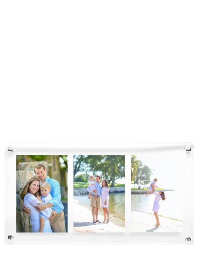 WALL HANGING FRAME - THREE 5" x 7" PHOTOS