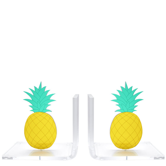 BOOKENDS - MIRRORED PINEAPPLE