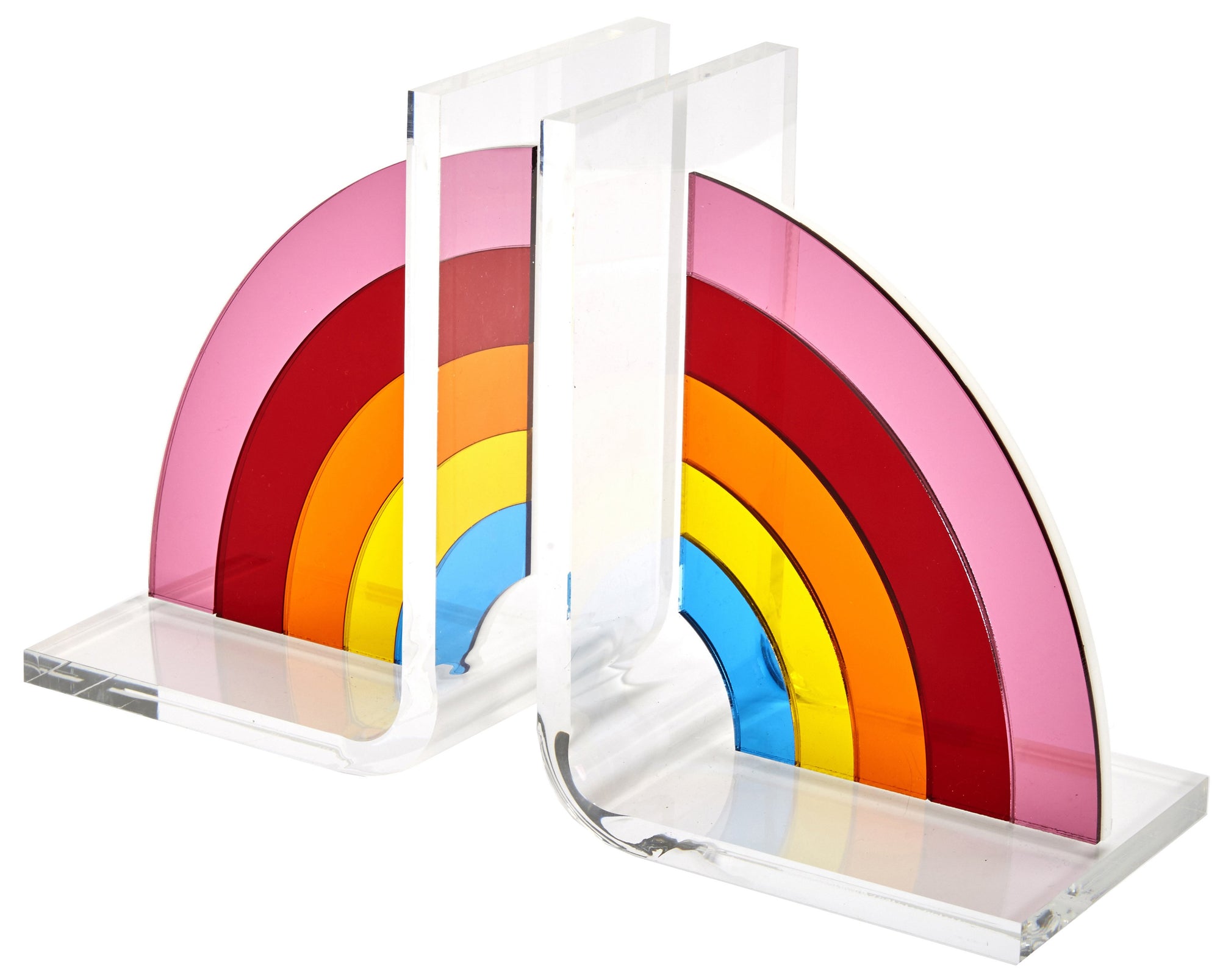 BOOKENDS - MIRRORED RAINBOW