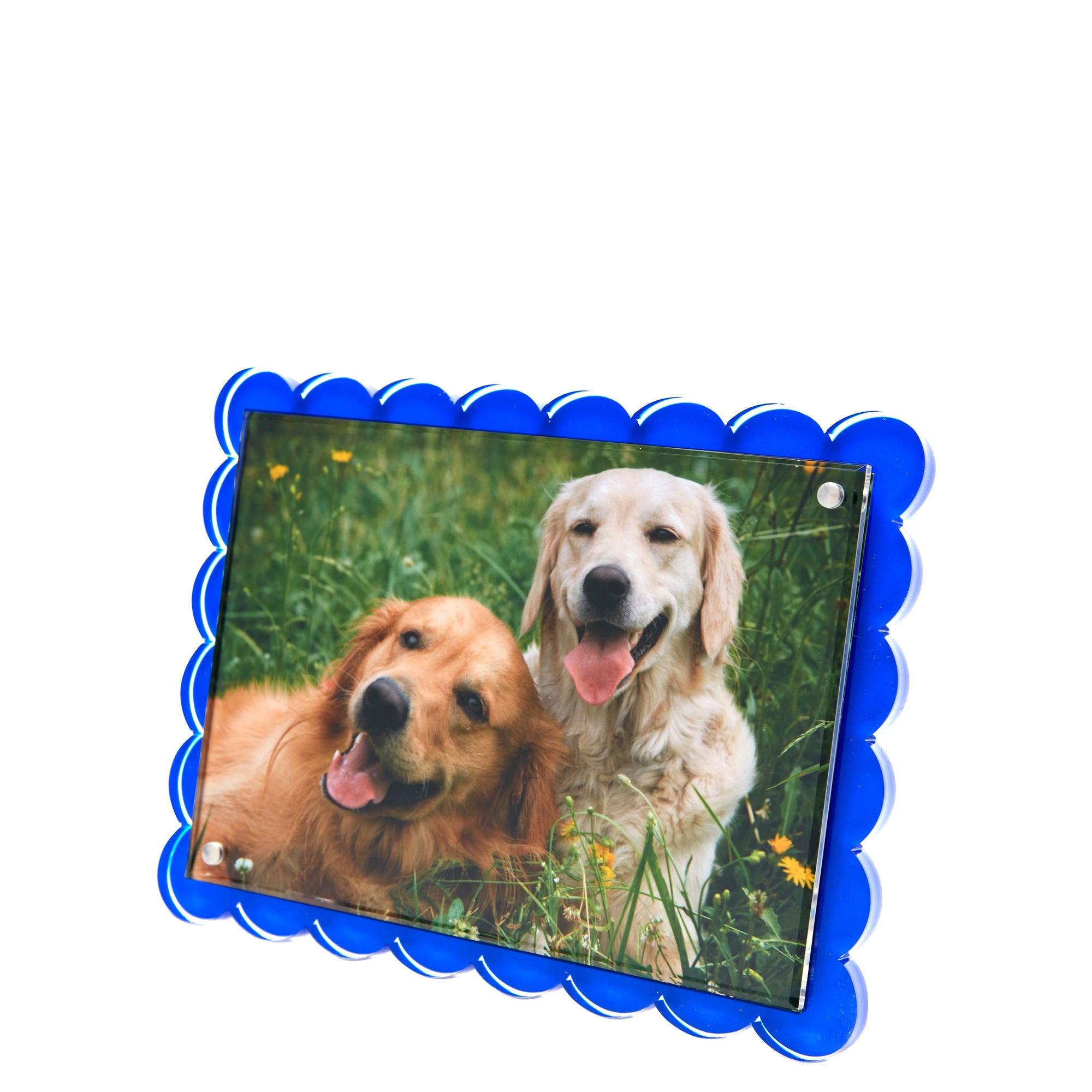 SCALLOP FRAME - BLUE