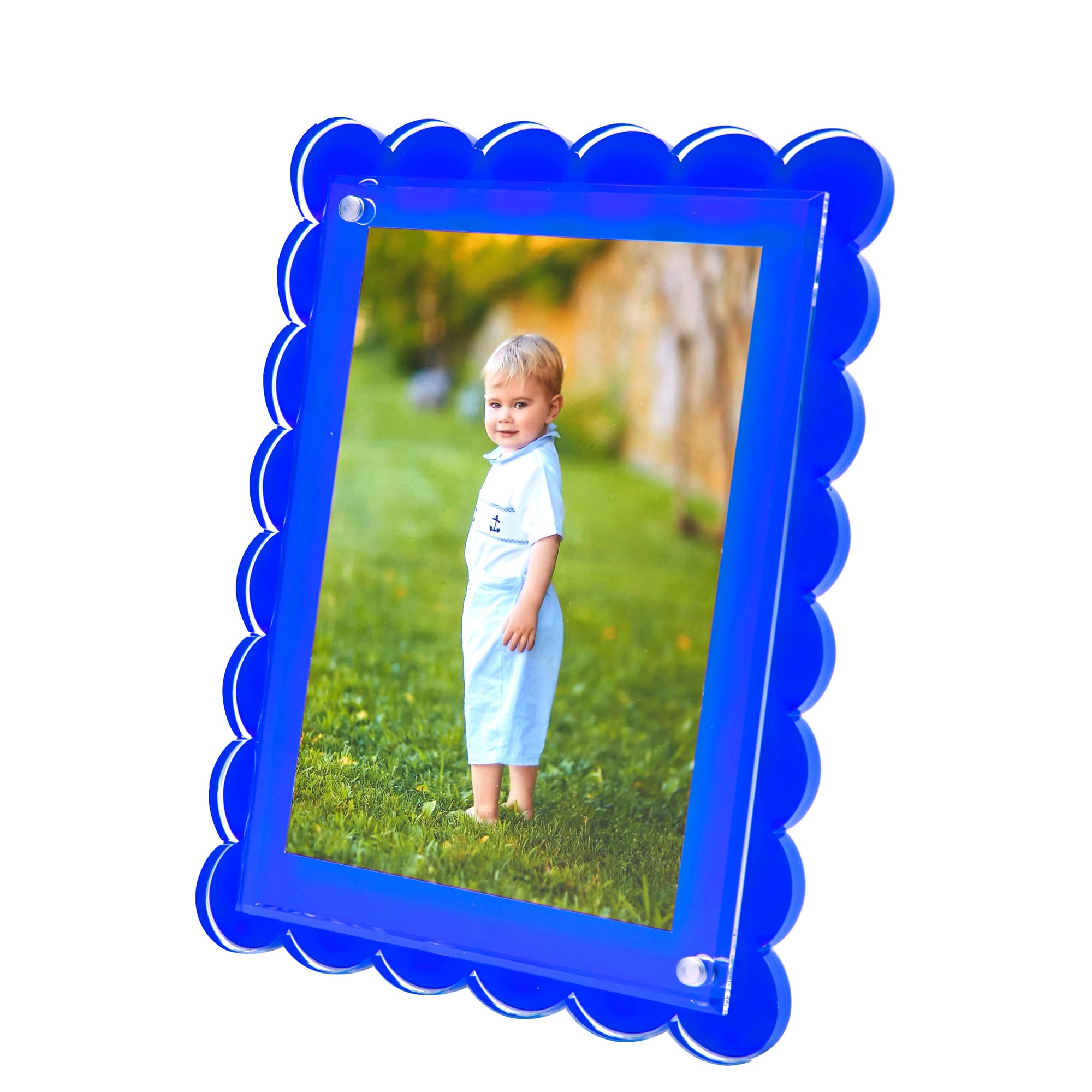 SCALLOP FRAME - BLUE