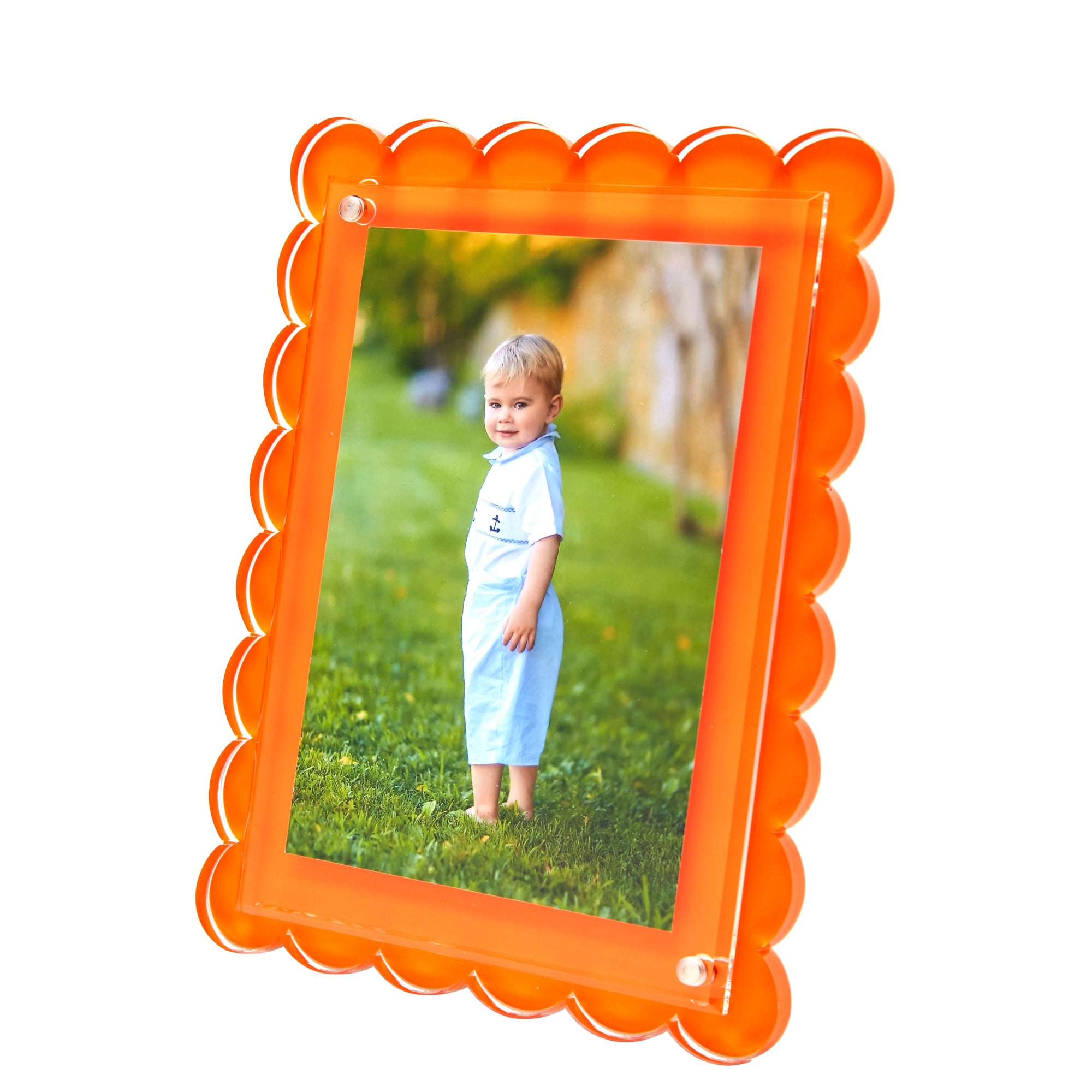 SCALLOP FRAME - ORANGE