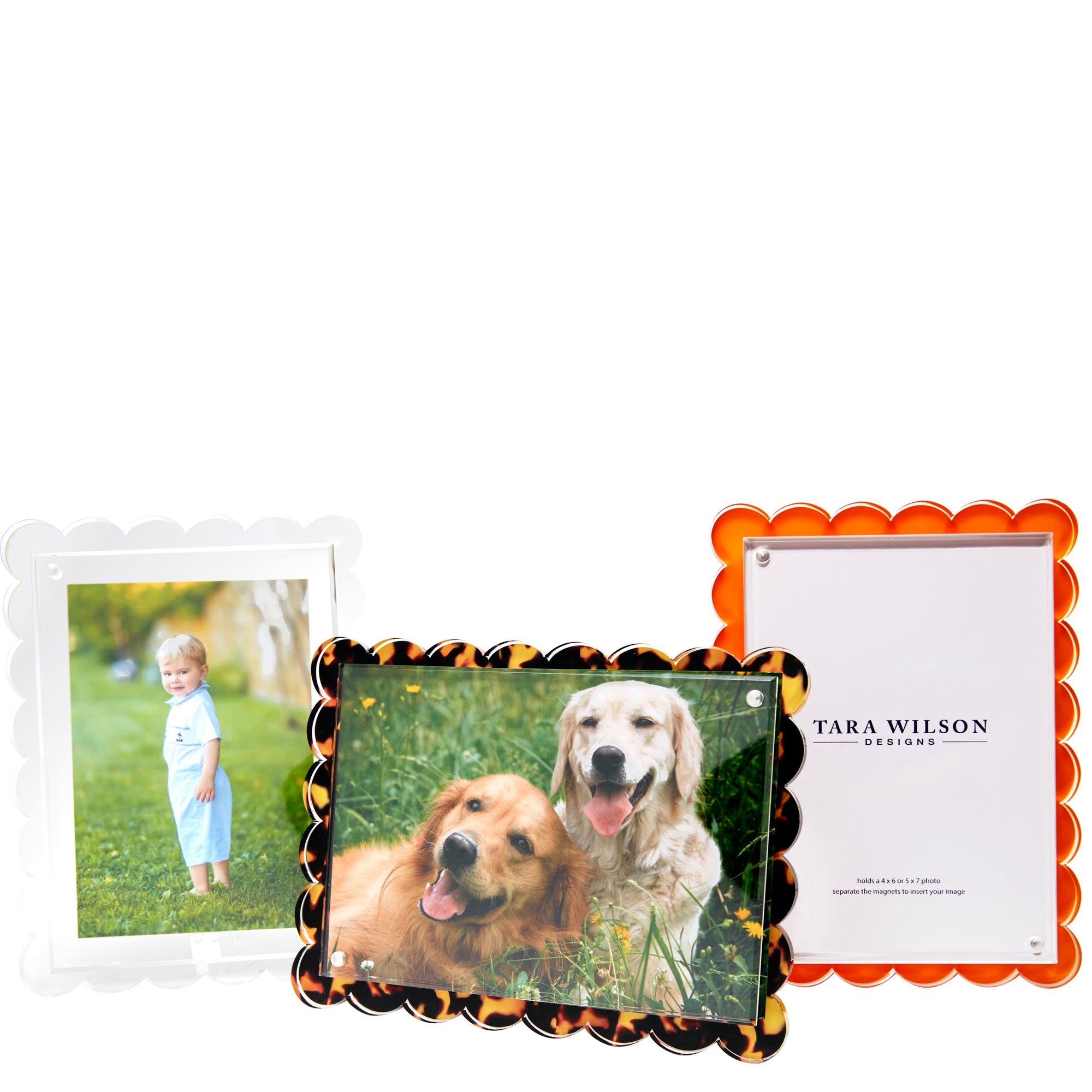 SCALLOP FRAME - ORANGE